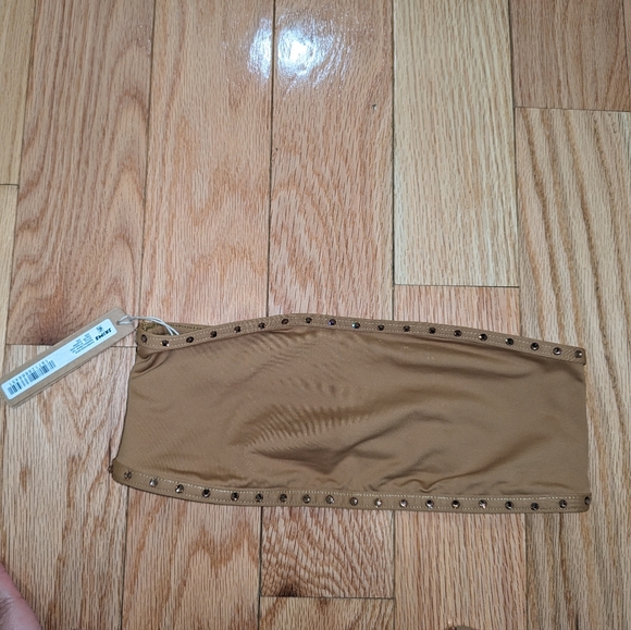 NWT SKIMS RHINESTONE SWIM SET IN ALMOND SIZE XXS/XS - Picture 4 of 5